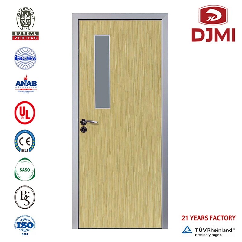 Setări noi Cpl Ușă de clasă din lemn Flush Melamină ușă Fabrica chineză Laminat din sticlă din lemn Insert din lemn de bună calitate Melamină piele ușă de înaltă calitate din lemn acustic MDF Interior ieftin Melamină ușă piele