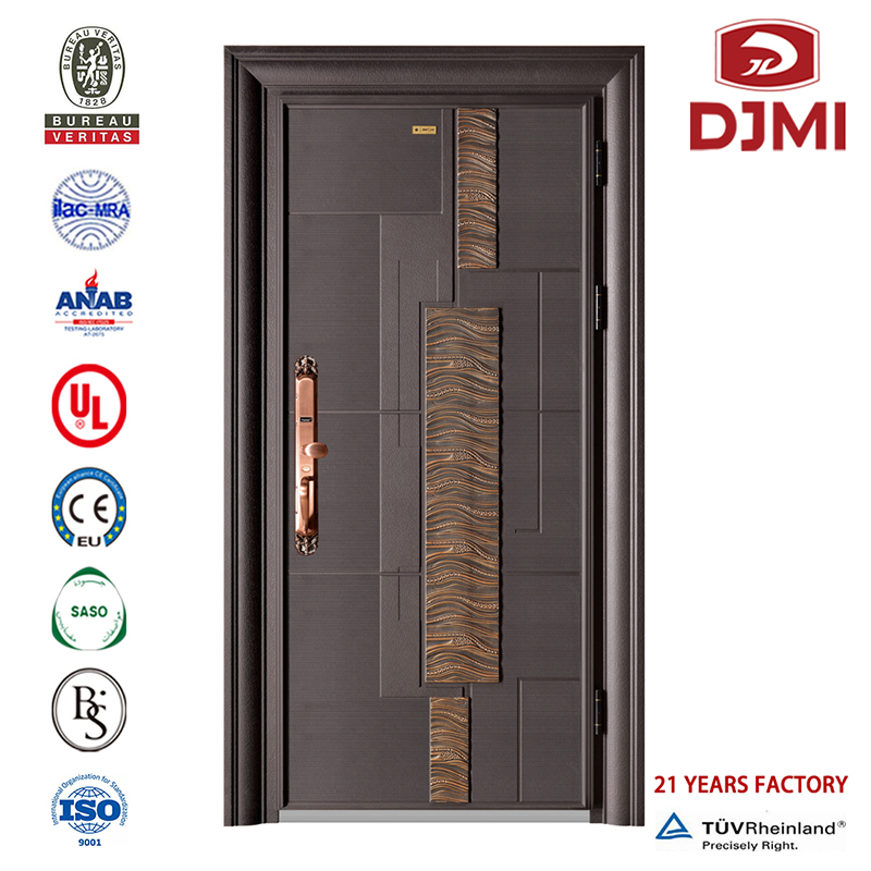 Ușă decorativă multifuncțională modernă Uși rezidențiale de înaltă siguranță Uși rezidențiale profesionale Usi exterioare îmbrăcate în față Contemporan Europa Ușă de siguranță din oțel Design nou Securitate ieftină Ușă dublă interioară Ușă din oțel cu o singură frunză