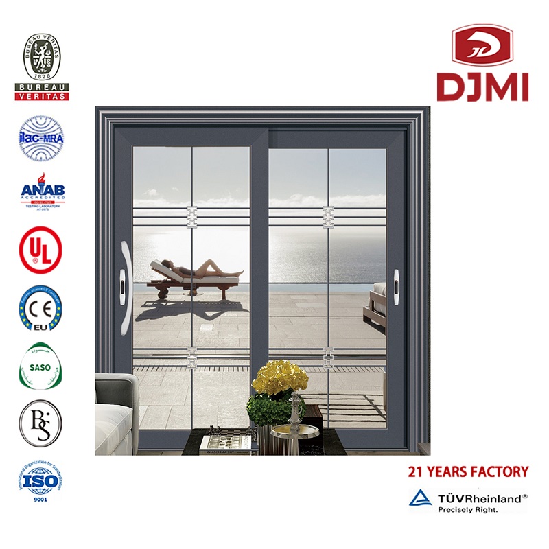 Uși și ferestre de vânzare la cald glisante cu patru panouri din aluminiu din sticlă dublă sticlă securizată Producător chinez Usi comercială Personalizați uși interioare din aluminiu